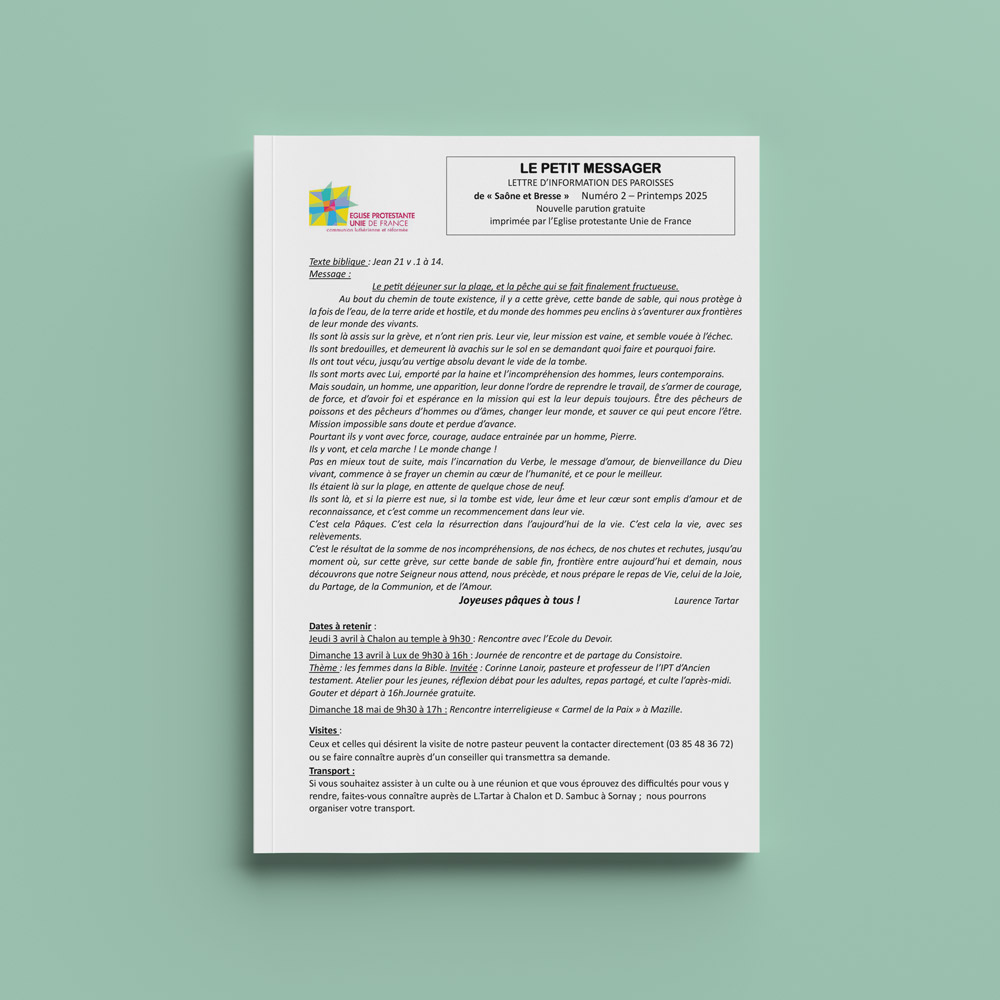 Couverture du Petit Messager, journal de la paroisse
